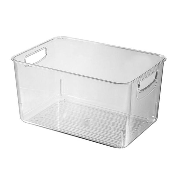 

storage baskets kitchen refrigerator bins fridge er counter cabinets clear plastic rack