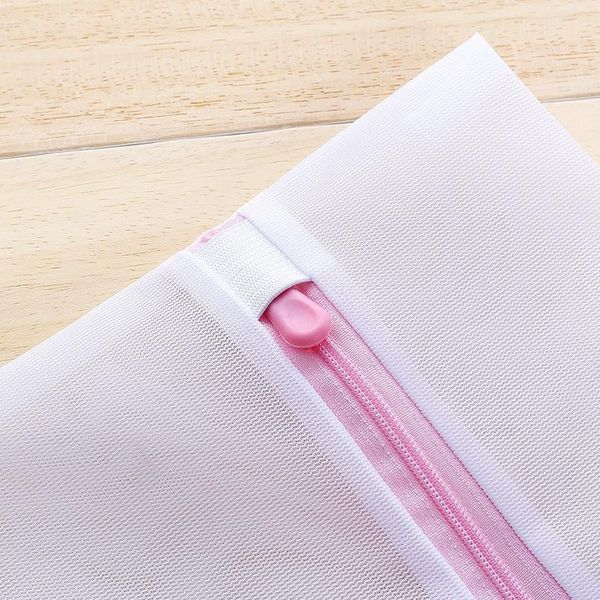 

zippered mesh laundry wash bags foldable delicates lingerie bra socks underwear washing machine clothes protection net zipper