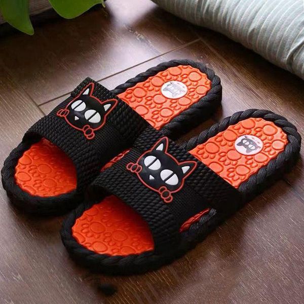 

slippers shoes women antiskid man summer sandal sandalias mujer, Black