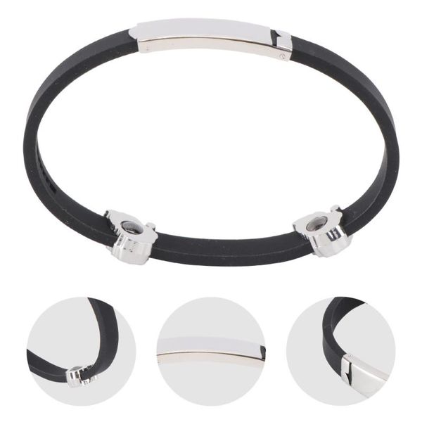 

1pc silicon anion wristband printing pattern bracelet lovely christmas gift charm bracelets, Golden;silver