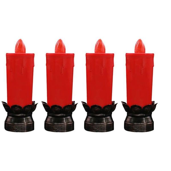 

candles 4pcs decorative led lamps halloween candle sacrifice lights ornaments