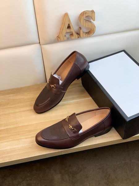 

gentlemen elegant dress shoes walking designer casual loafers men brand genuine leather party wedding flats size 38-45, Black