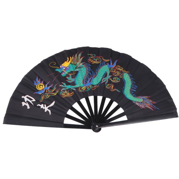 

1pc chinese fan kungfu martial arts performance taichi (black) other home decor