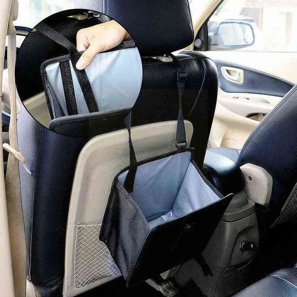 

multifuntional waterproof foldable car garbage can hanging oxford pocket bag organizer bin adjustable cloth trash storage b s2c4 w220312