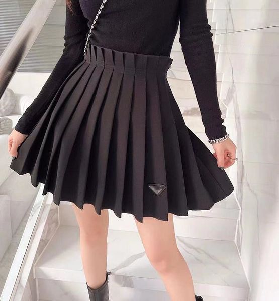

womens skirts summer a-line skirt ladies girl designer dress with badge letter printed dresses 3 styles casual shorts, Black