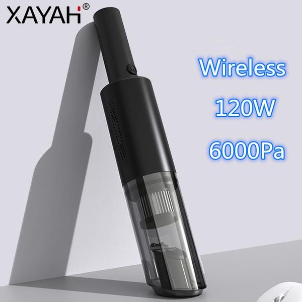 

vacuum cleaner portable 120w car wet and dry handheld rechargeable 6000pa auto home interior