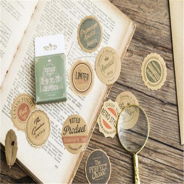 Geschenkpapier DIY Tagebuch Dekoration Aufkleber Scrapbooking Vintage Pflanzen Stempel Mini Papierpaket