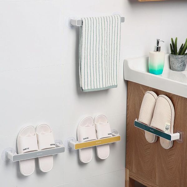 

towel racks 1/2pcs abs wall mounted toilet holder bar door shoe rack cat ear hook hanger bathroom accessories kitchen lid storage