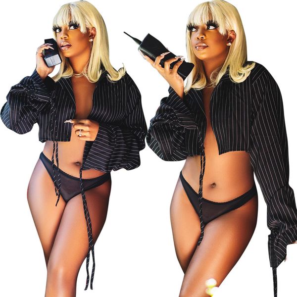 

exquisite high-end suit 5376 women's blazer stripe coat, White;black