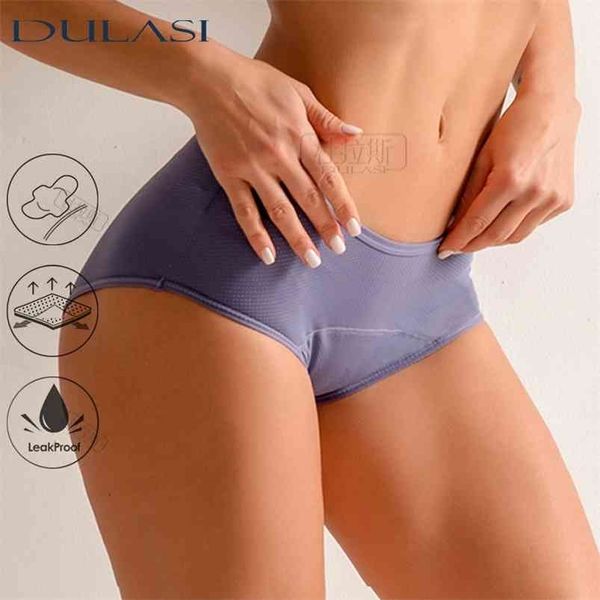 3 pcs Panties menstruais à prova de vazamento Sexy Undies Respirável Incontinence Calças Mulher Sanitária Período Underwear Dulasi 210730