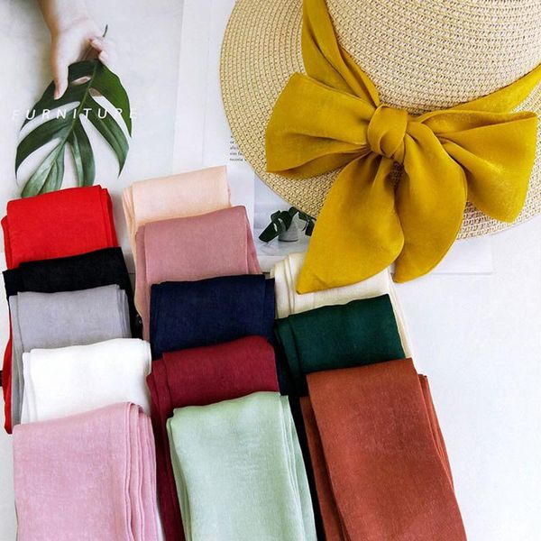 

scarves moribty solid women silk scarf neckerchief long skinny summer bufandas neck wraps foulard femme fashion show ties hair ribbon, Blue;gray