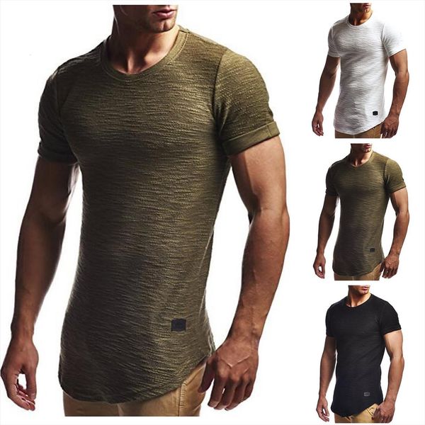 

men sports tank fitness mens muscle solid short sleeve blouse bodybuilding tight drying summer shirt for clothing, White;black