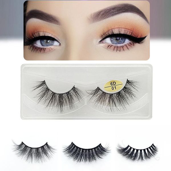

1pair 3d faux mink hair false eyelashes fluffy wispy long thick lashes handmade soft eye lash makeup extension tools wholesale