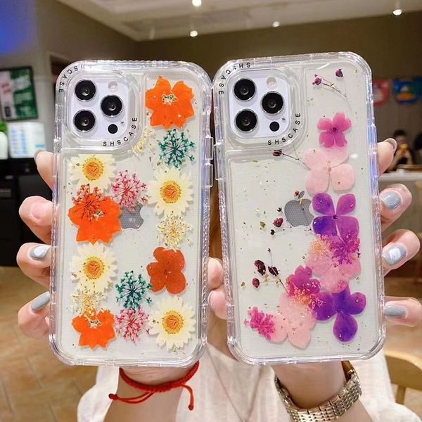 Stile fiore antiurto per iphone 14 iphone13 12 11Pro Max XS XR 8 7 6Plus Custodia per cellulare