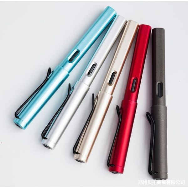 

thin gold elbow hard calligraphy color upright office business signature pen