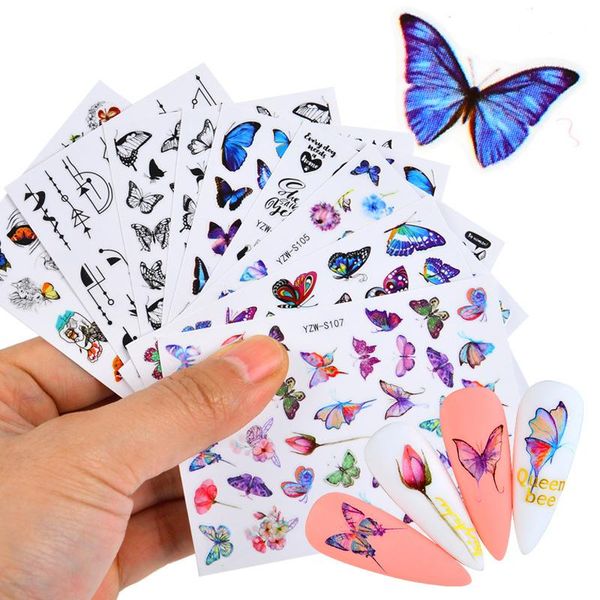 

nail art kits 3d butterfly stickers decals for acrylic decoration