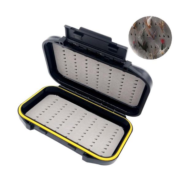 

fishing accessories 1pcs portable plastic lure case waterproof bait trout flies storage box container