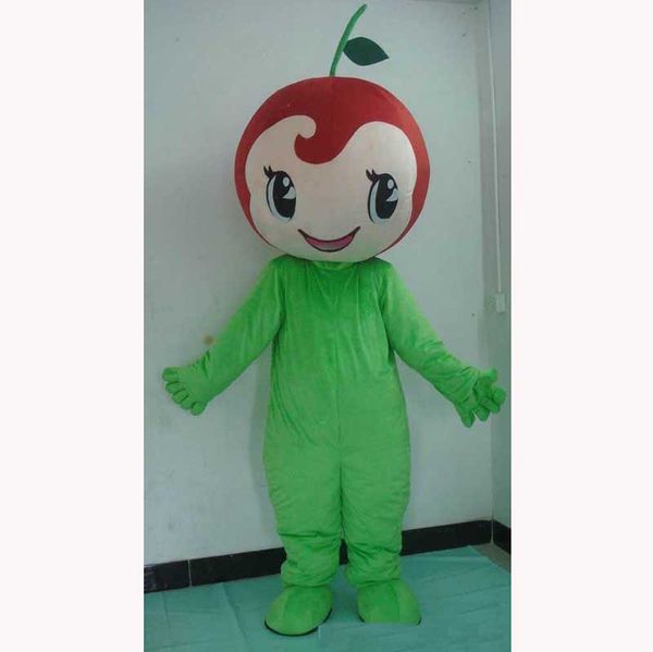 

performance red cherry mascot costumes halloween fancy party dress cartoon character carnival xmas easter advertising birthday party costume, Red;yellow