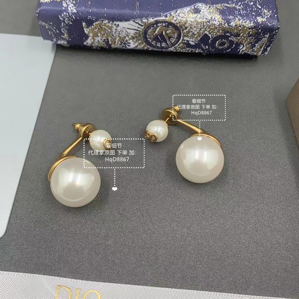

design jewelry pearl women's simple earrings, Silver