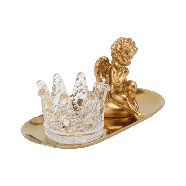 

candle holders delicate holder chic crown crystal glass candlestick home party decoration living room accessories