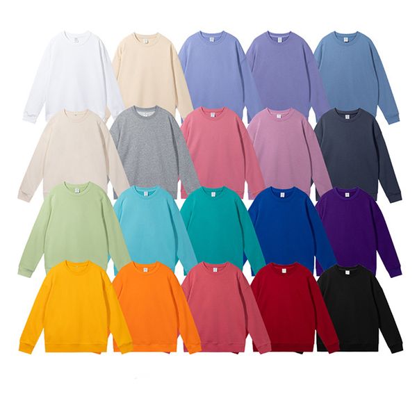 

mens hoodie round neck lightweight solid color sweatshirt fashion print hooded pullover 18 colors street style men womens sportswear size m-, Blue;black