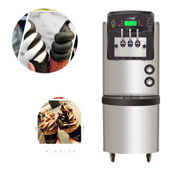

ice cream making machine precooling system maker for double compressor vertical