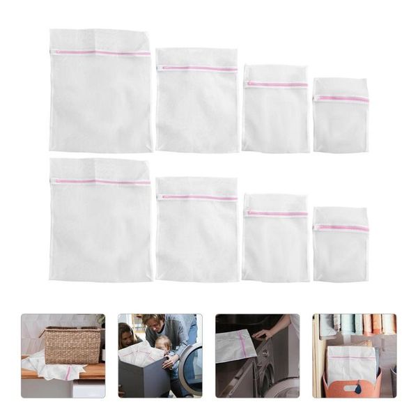 

laundry bags 8pcs mesh travel bag durable clothes wash washing garment