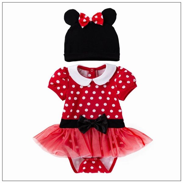 

clothing sets baby girls summer clothes set fashion red 0-24 months infant girl bodysuit+cap birthday baptism suit, White