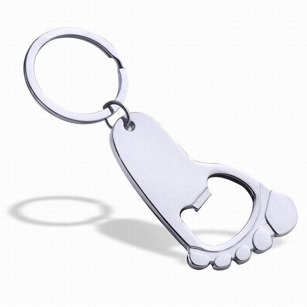 

keychains car keychain little feet key chain metal ring creative holder keyring auto accessories, Silver
