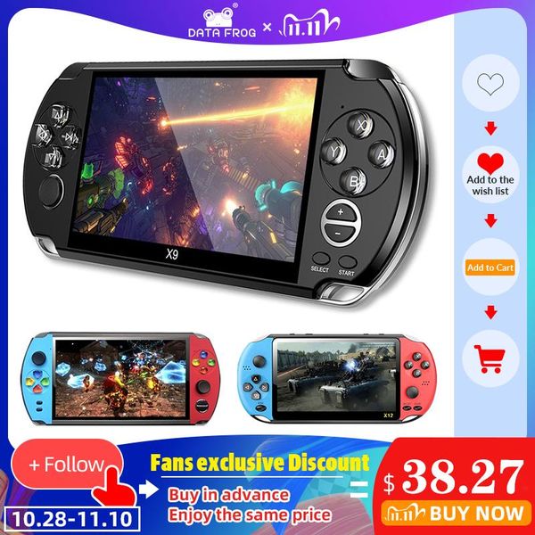 

4.3/5/7 inch portable handheld game console dual joystick retro video support tv output with mp3/movie players