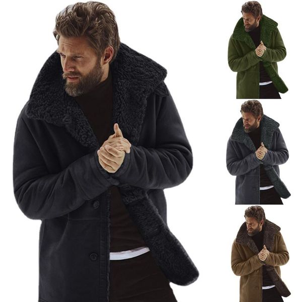 

running jackets 2021winter men clothing woolen coat warm casual fashion men's mens winter and coats body suit, Black;red
