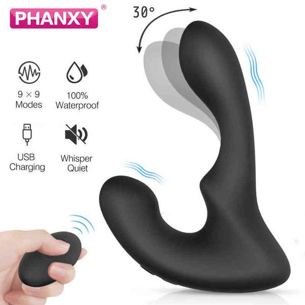 Nxy Sex Vibrators Мастурбаторы Pharemote Control Мужская простата Массаж вибратор для мужчин Старт Anaal Plug Toys Silicon Butt Game Gay Cary 1218