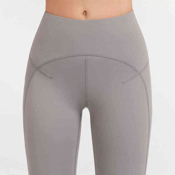 

women's pants capris style double faced buffed nude yoga pants, Black;white