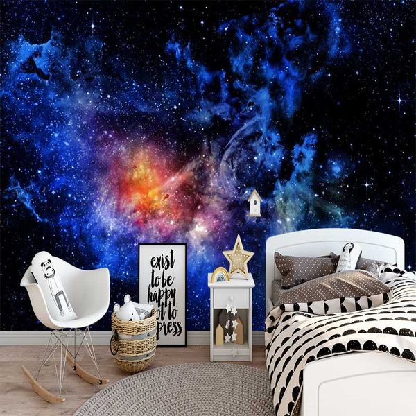 

milofi 3d custom wallpaper deep blue vast star sea wallpapers