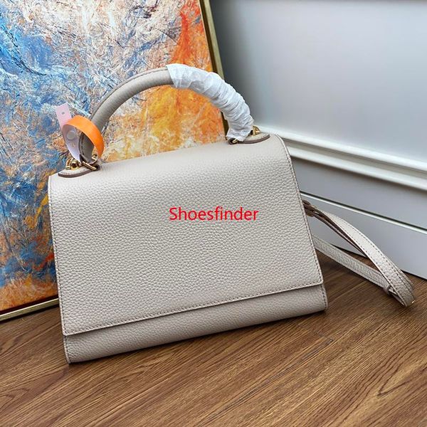 

grey full skin lychee pattern winter launch shoulder bag m57090 the leather is outlined in a crisp configuration elegant and portable