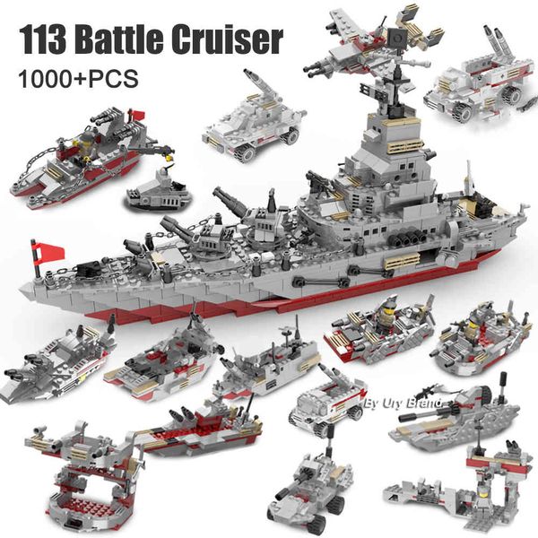 

25in1 ww2 military series army battle cruiser modern warship fighter tank mini figures building blocks toys boys creator gifts 1008
