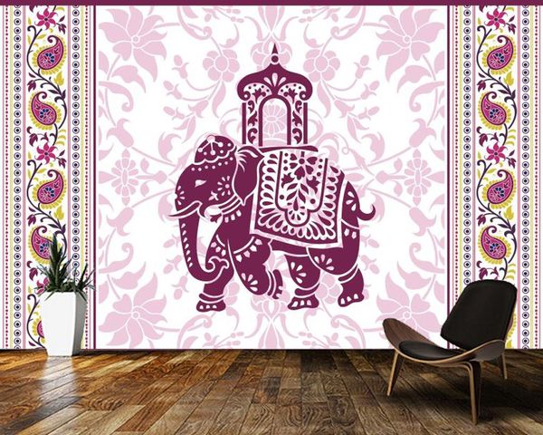 

wallpapers custom papel de parede 3d,elephant pattern mural for living room bedroom sofa background decoration wallpaper