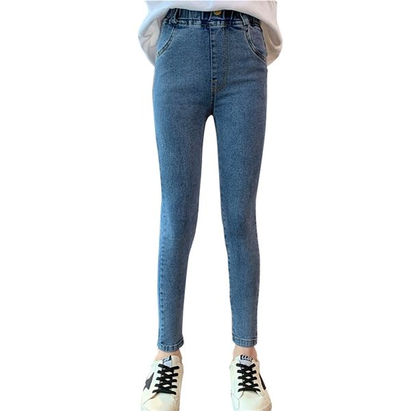

jeans for girl ripped slim girls casual style children spring autumn clothes 6 8 10 12 14 210528, Blue