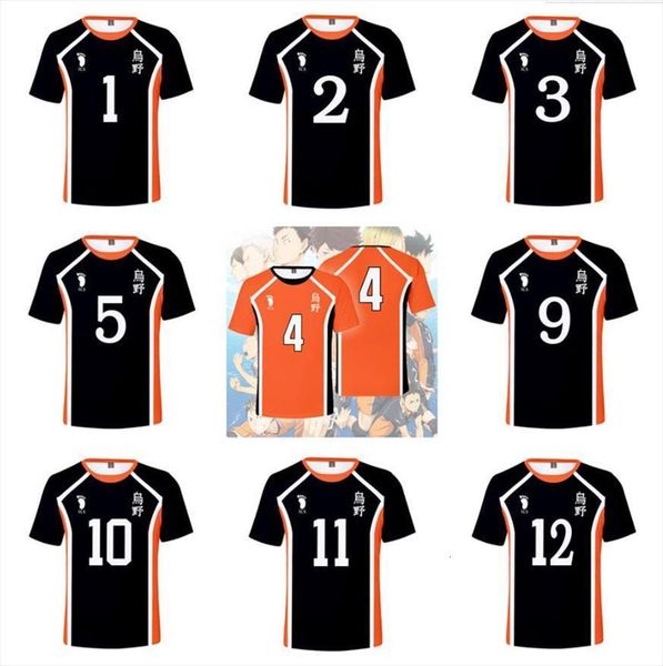 

haikyu haikyuu cosplay costume jerseys men high school volleyball club hinata shoyo sportswear shirt knee pads 10 11, White;black