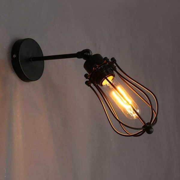 

wall lamps vintage loft cage light industrial lighting e27 sconce lights modern indoor home lamp for corridor restaurant store