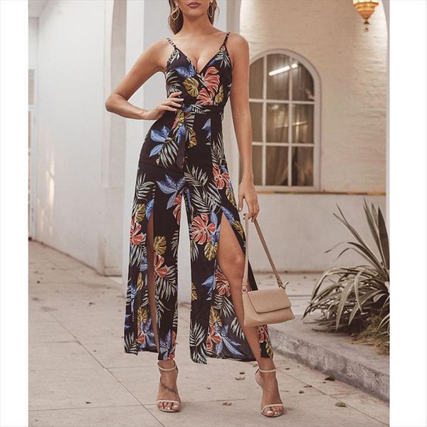 

fashion vest temperament commuter beach womens rompers degree v f, Black;white