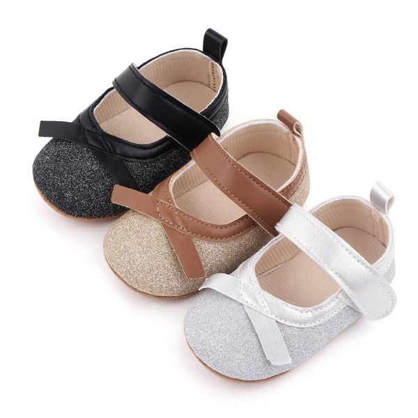 

first walkers 2021 born baby girl princess shoes infant non-slip autumn lace flower solid color