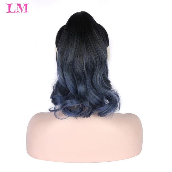 

synthetic wigs short hat wig natural black brown straight naturally connect baseball cap hair for women