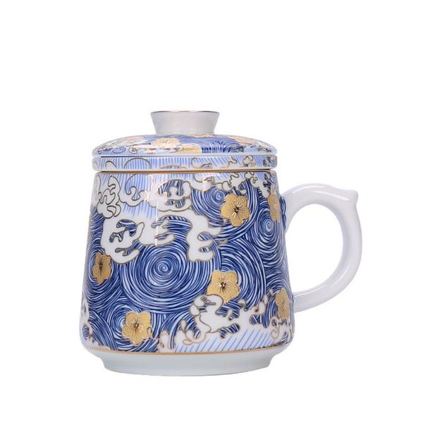 

enamel mug large capacity ceramic cup filter mugs