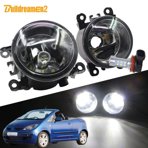 

other lighting system buildreamen2 for mitsubishi colt czc convertible (rg) car h11 fog light lampshade + bulb drl 12v accessories 2006 2007