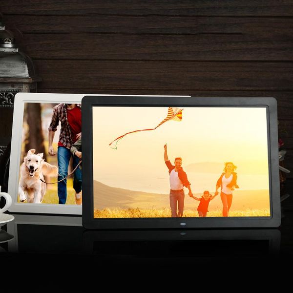 

16:9 led digital picture frame 15 inch remote control calendar alarm clock carrying handheld elements po frames po