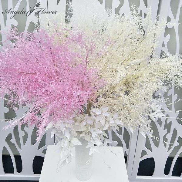 

misty grass artificial plants fog flower diy wedding background floral rime fake garden landscaping home decoration decorative flowers & wre