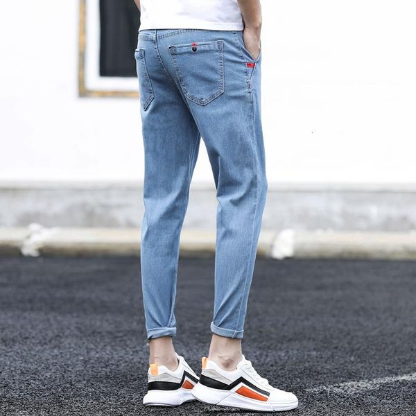 

boy baggy jeans for men casual wide leg oversize cargo denim overalls boys man pants men's em4p, Blue