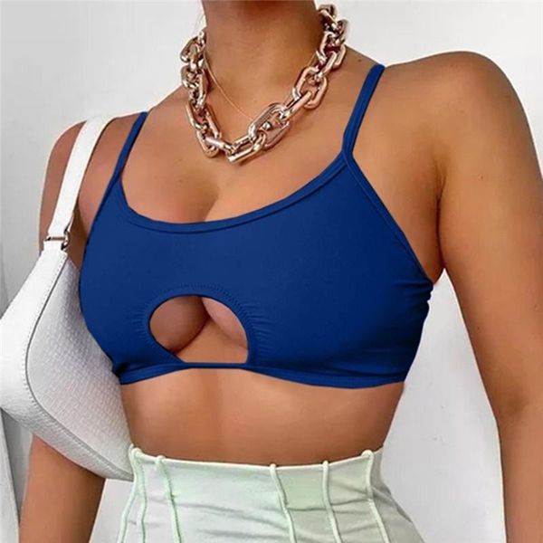 

yoga outfit solid color female camis hollow square collar summer sleeveless halter crop spaghetti strap fashion ladies vest