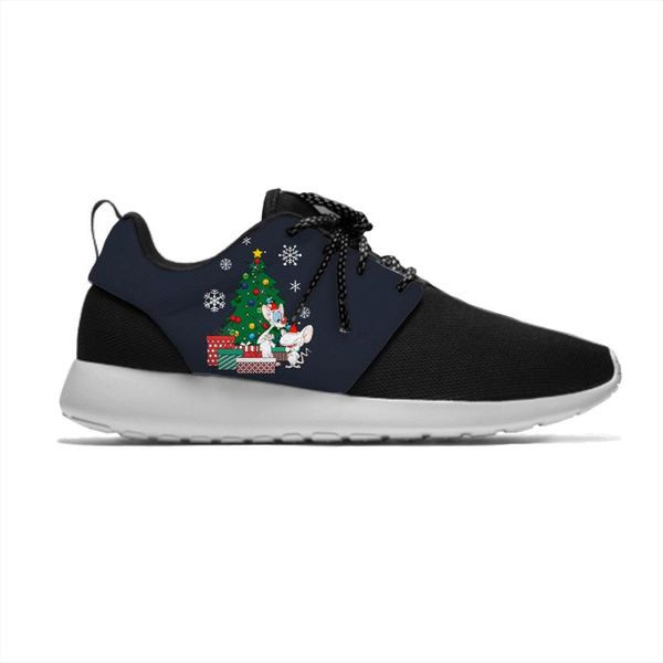 

sneakers anime mice brain and the pinky funny kids sport running shoes cute cartoon breathable lightweight gift for children, Black;red